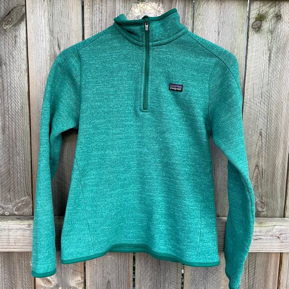 Patagonia Jackets & Blazers - Patagonia Fleece Better Sweater Womens Mock Neck 1/4 Zip Pullover Green Small